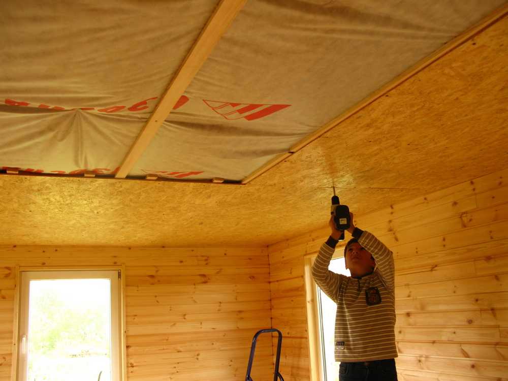 Деревянный потолок: фото, утепление и отделка деревянных потолков