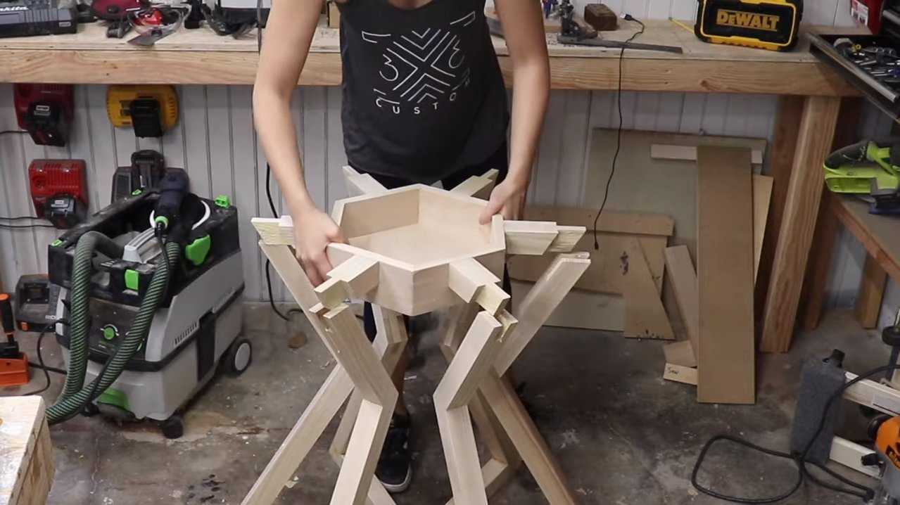 Вращающийся центр для стола - инструкция по изготовлению своими руками | мебель своими руками