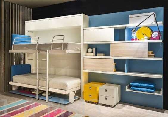 Детская кровать со шкафом — выбор для современных интерьеров