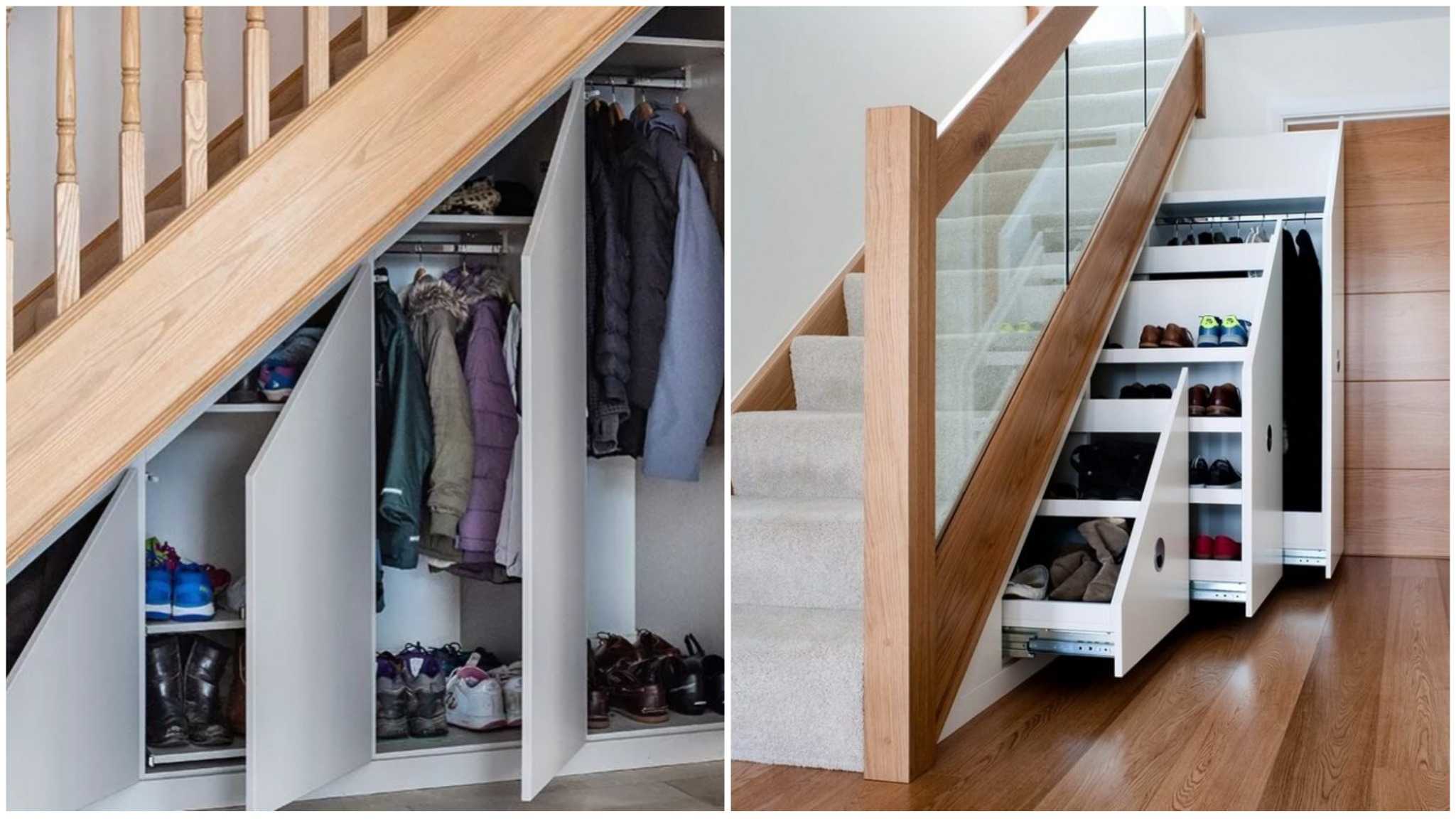 лестница и шкаф под лестницу
