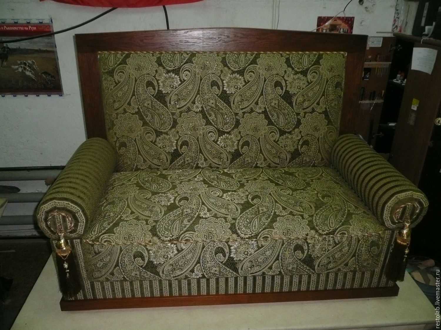 Реставрация дивана своими руками фото: старого, углового