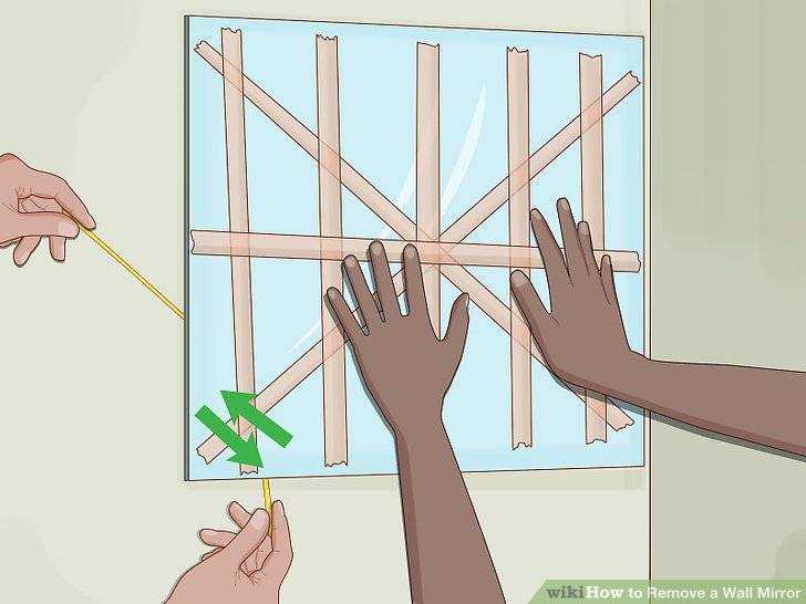 Как снять приклеенное зеркало со стены