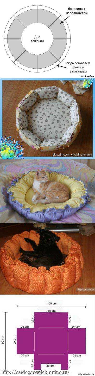 Кроватка для кошки из старого свитера. лежак для кошек своими руками из старого свитера: интересный мастер-класс