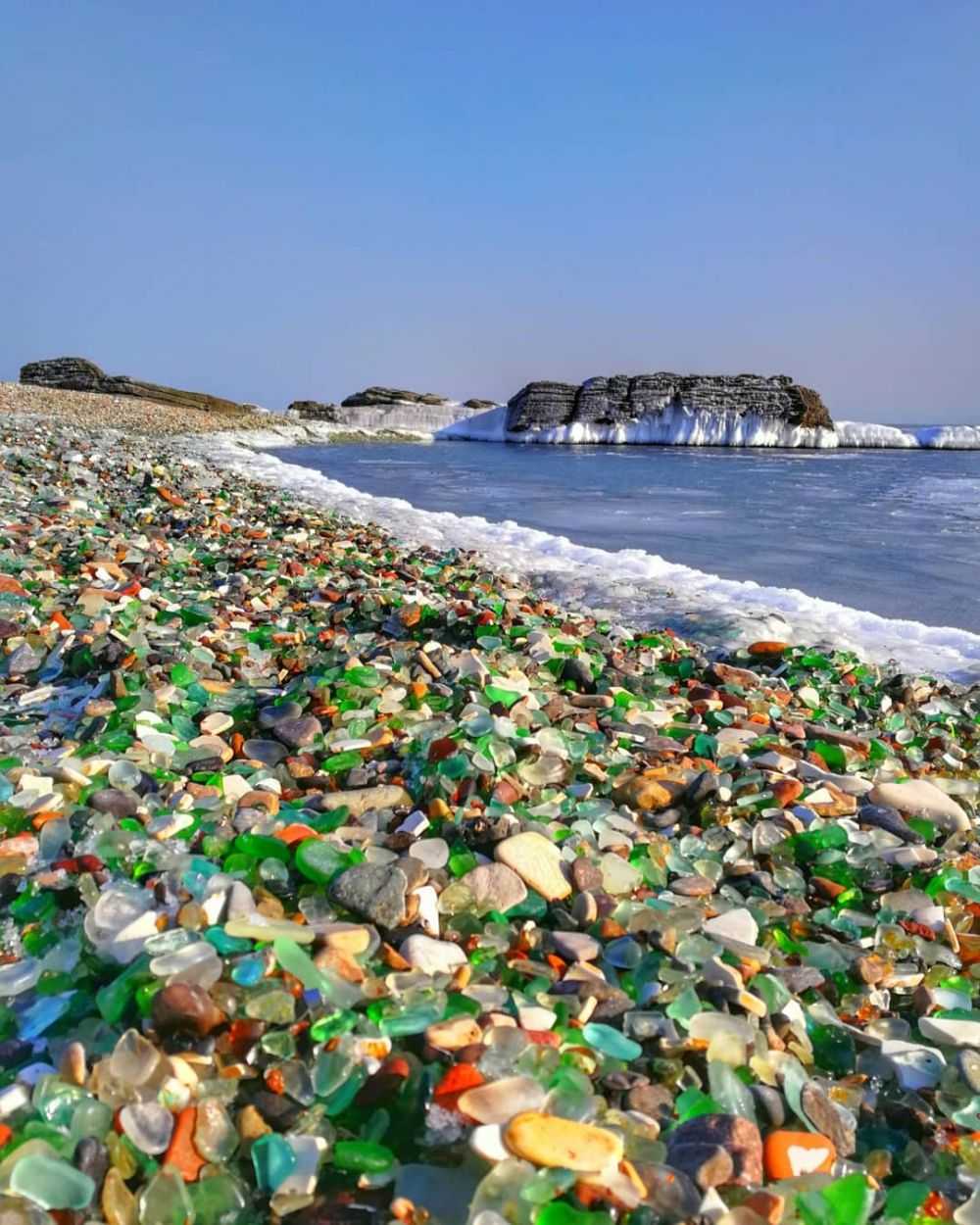стеклянный пляж во владивостоке