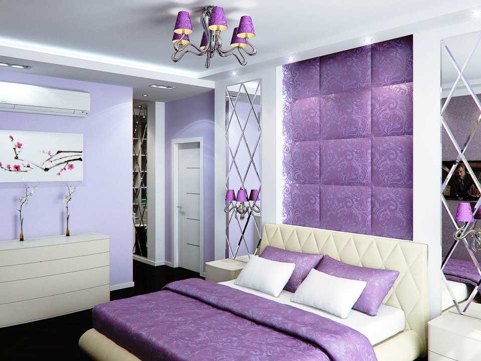 Фиолетовые спальни: гармония и уют для полноценного отдыха