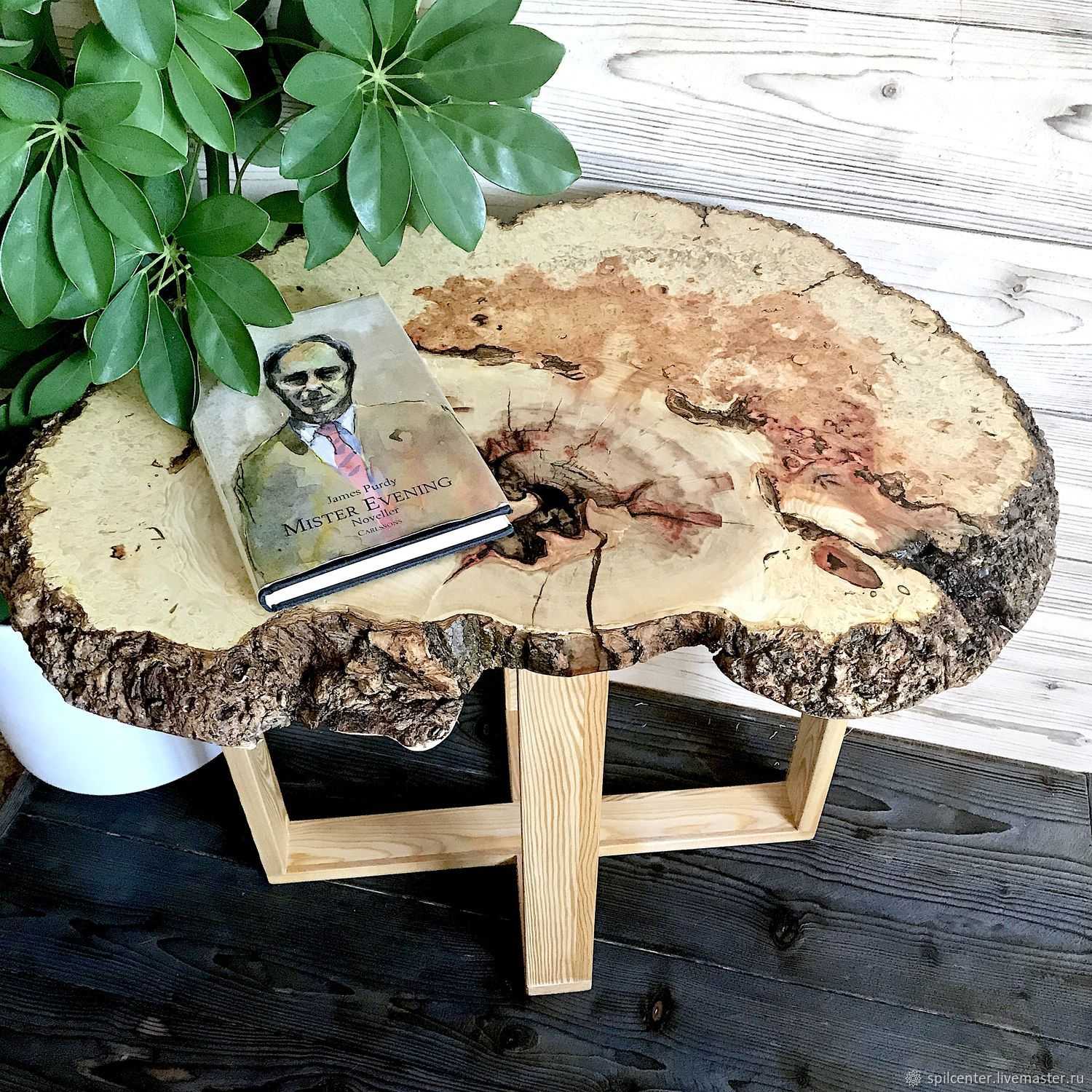 Как сделать стол из спила дерева своими руками. — iloveremont.ru