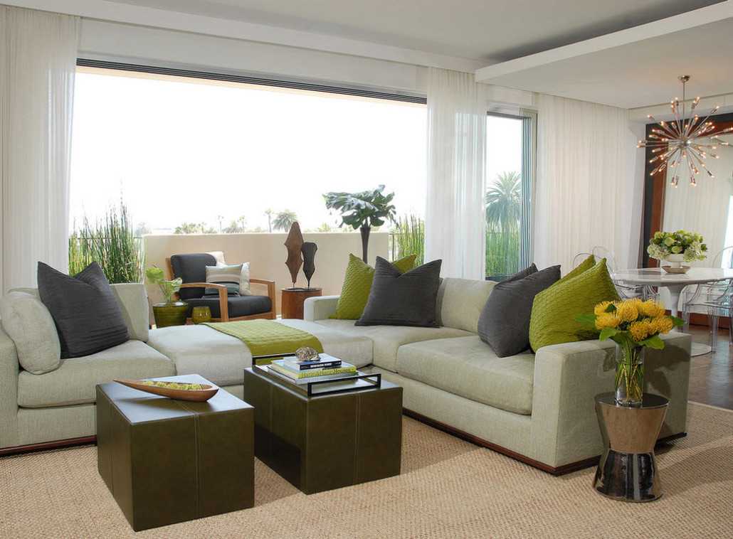 Зелёный диван в интерьере: символ успеха и плодородия