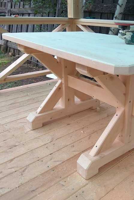 Деревянный стол своими руками для беседки – как изготовить? + видео