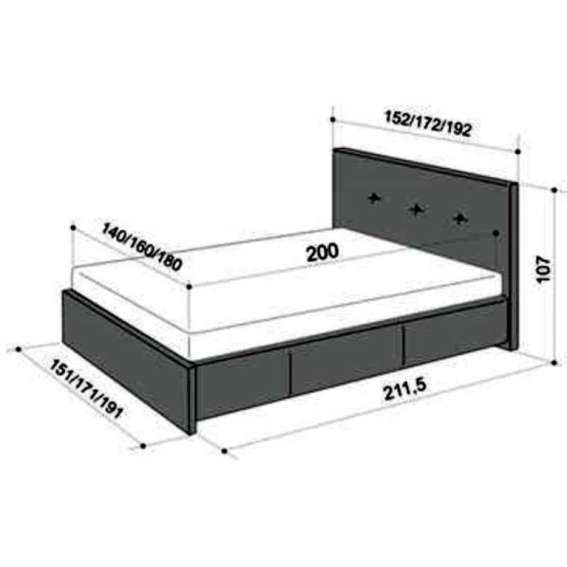 Стандартная высота кровати с матрасом от пола - вычисляем