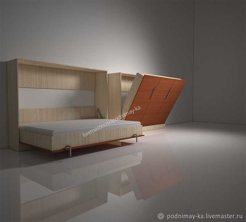 Кровать в шкафу: мебель-трансформер Варианты кроватей-трансформеров Типы механизмов Достоинства и недостатки Критерии выбора Фотовидео