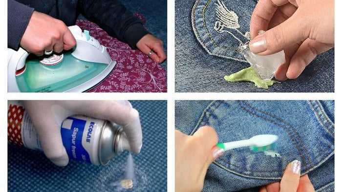 Как убрать жвачку с одежды: эффективная чистка нарядов народными средствами и бытовой химией