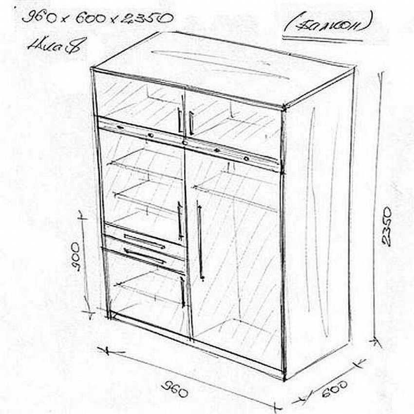 Как сделать шкаф-купе своими руками: чертежи, этапы устройства