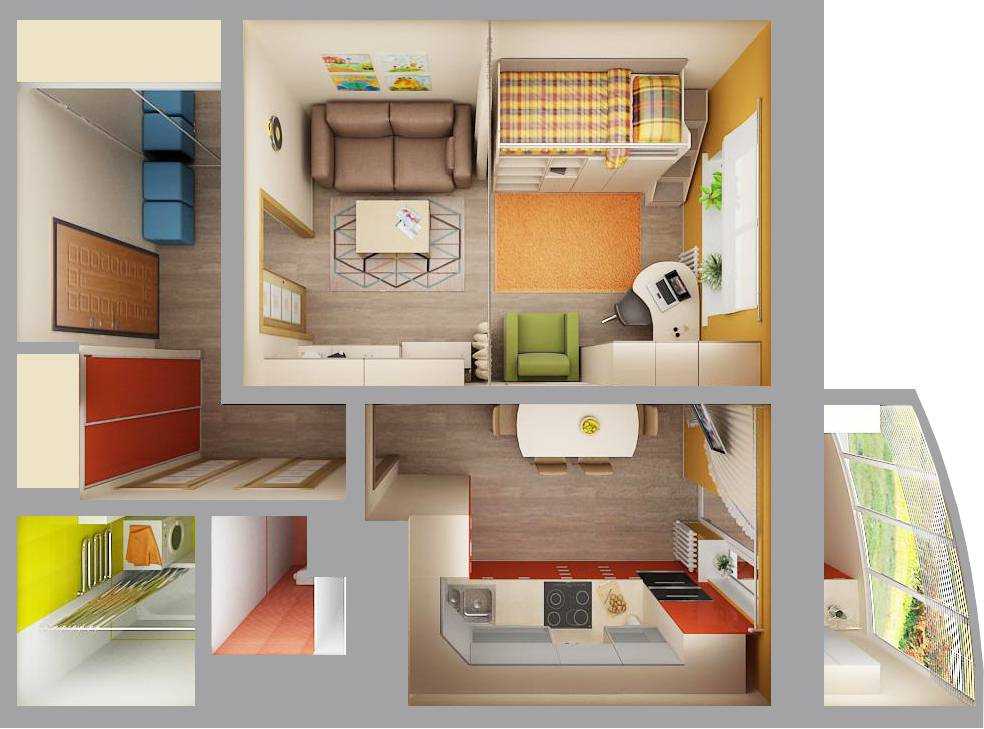Как обустроить однокомнатную квартиру Популярные стили интерьера Как сделать верную расстановку мебели Однокомнатная квартира с ребенком Как визуально увеличить пространство и не допустить ошибок