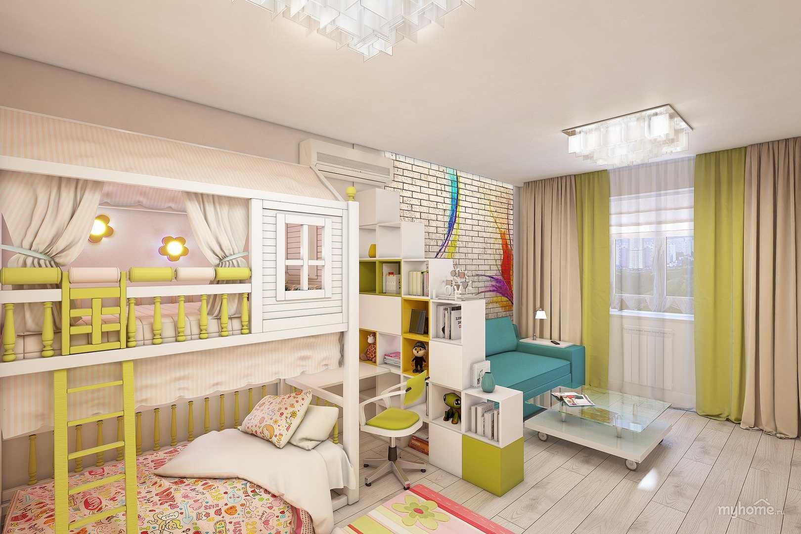 Функциональная спальня с детской кроваткой в родительской комнате
