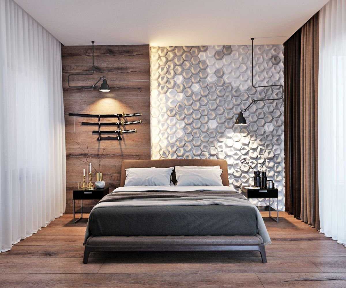 панель на стену в спальню возле кровати