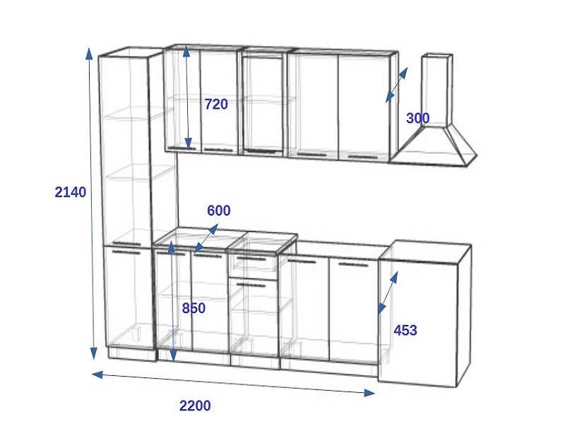 На какой высоте вешать кухонные шкафы: расстояние между столешницей и верхними шкафами
